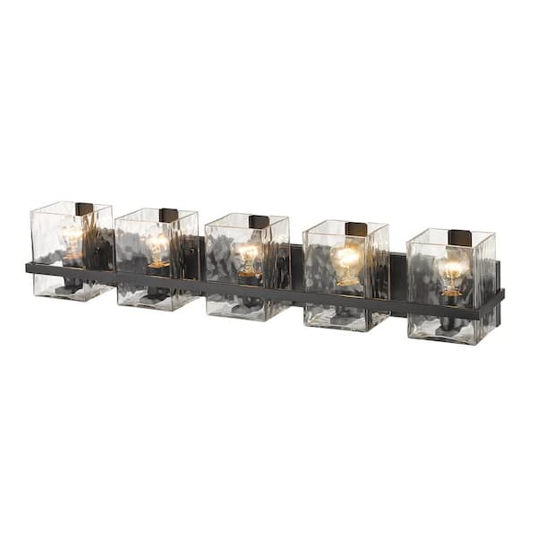 Unbranded Bennington 7 in. 5-Light Matte Black Vanity Light