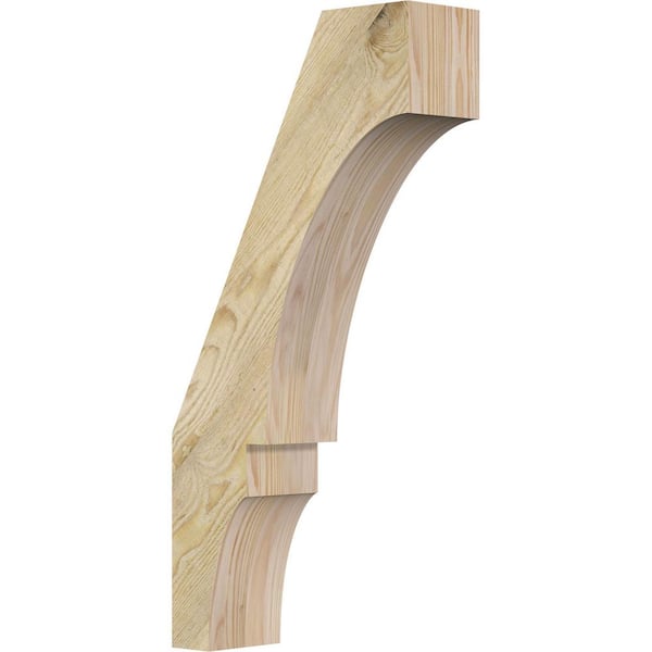 Ekena Millwork 4"W x 12"D x 24"H Balboa Rough Sawn Knee Brace, Douglas Fir
