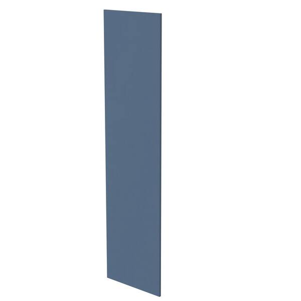 Home Decorators Collection Newport 0.75 in. W x 24 in. D x 84 in. H in Mythic Blue Painted Refrigerator End Panel