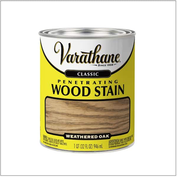 Varathane - 1 qt. Weathered Oak Classic Interior Wood Stain (2-Pack)
