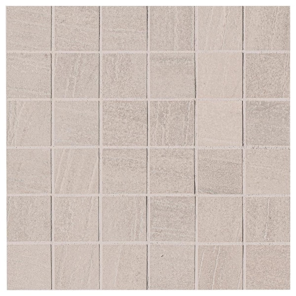 MSI Malahari Greige 2 in. Square 12 in. x 12 in. x 0.31 in. Lappato Porcelain Mesh-Mounted Mosaic Tile (11 sq. ft./Case)