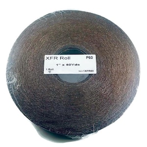 1 in. x 50 yds. 60-Grit X-Weight Aluminum Oxide Cloth Sandpaper Rol