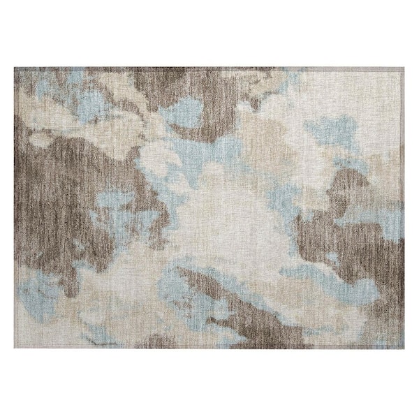 Chantille Machine Washable Indoor/Outdoor Abstract ACN3017 Taupe 2 ft. x 3 ft. Accent Rug