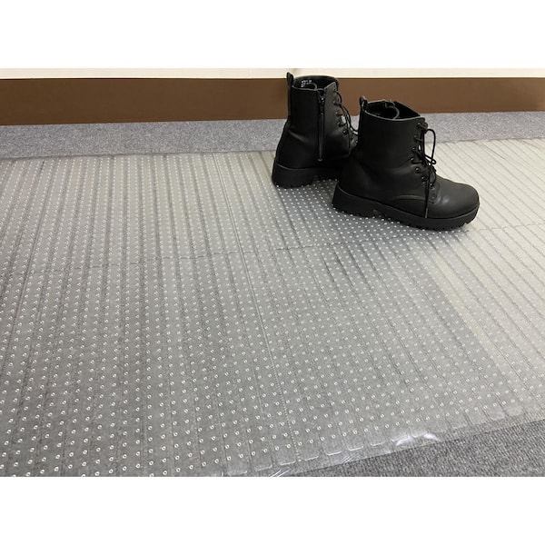 5ft/7ft/8ft/10ft/12ft/15ft/20ft Long Kitchen Floor Mats, Clear Vinyl  Plastic Carpet Protector, Non-Slip Transparent Rugs, Can Be Cut ( Size 