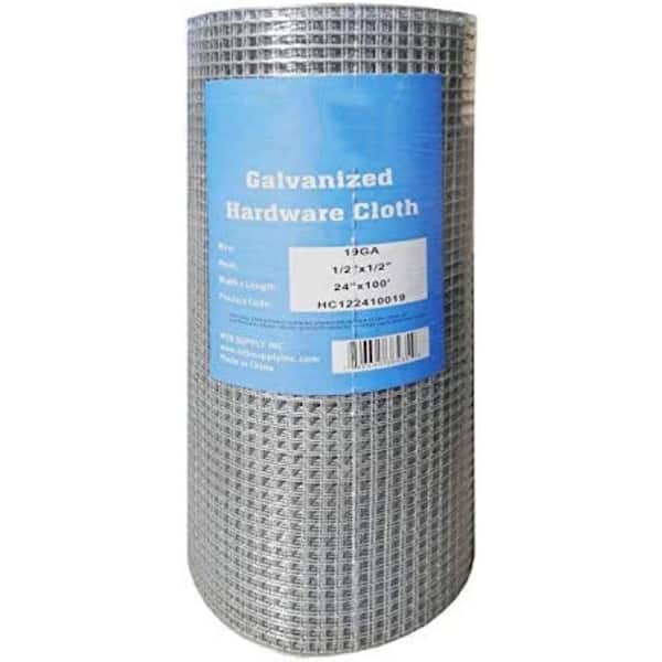 36 in. x 50 ft. x 1 in. Mesh Galvanized Hexagon Poultry Mesh Chicken ...
