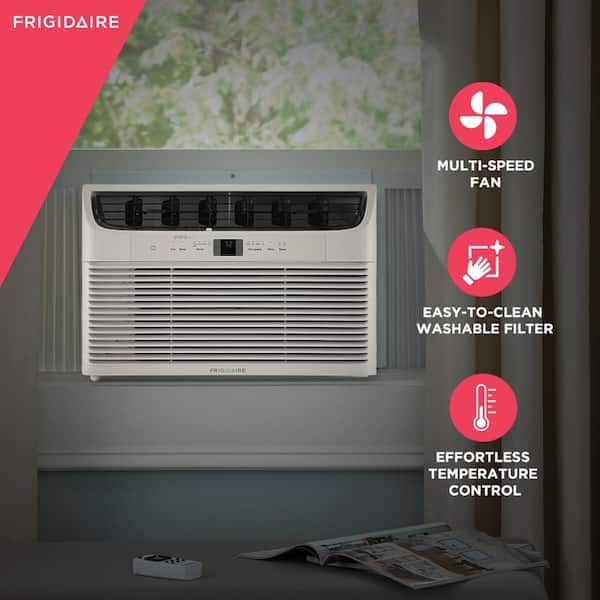 Frigidaire 10 000 Btu 115 Volt Room Window Air Conditioner With Full Function Remote Control Ffra102wae The Home Depot