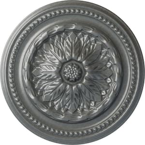 15-3/4 in. x 1-7/8 in. Chester Urethane Ceiling Medallion (Fits Canopies upto 2-1/4 in.), Platinum