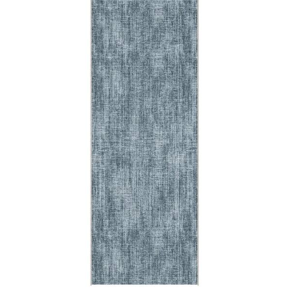 Runner Rug By The Foot 2 ft. x 29 ft. - Soft Area Runner for Hallways, Entryway and Stairs, Blue