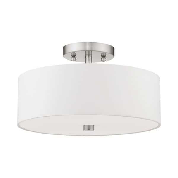 AVIANCE LIGHTING - Mercury 2 Light Brushed Nickel Flush Mount