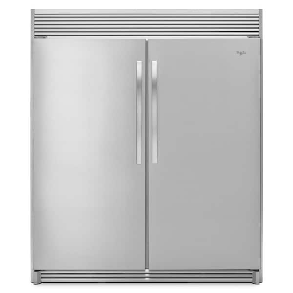 Whirlpool 17.7 cu. ft. SideKicks Freezerless Refrigerator in Monochromatic Stainless Steel