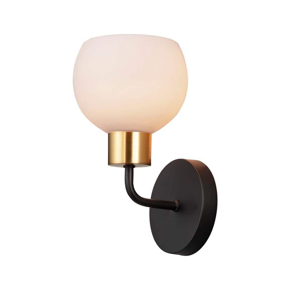 Coraline 6 in. 1-Light Brass Wall Sconce Vanity Light price history on PriceWatchPro