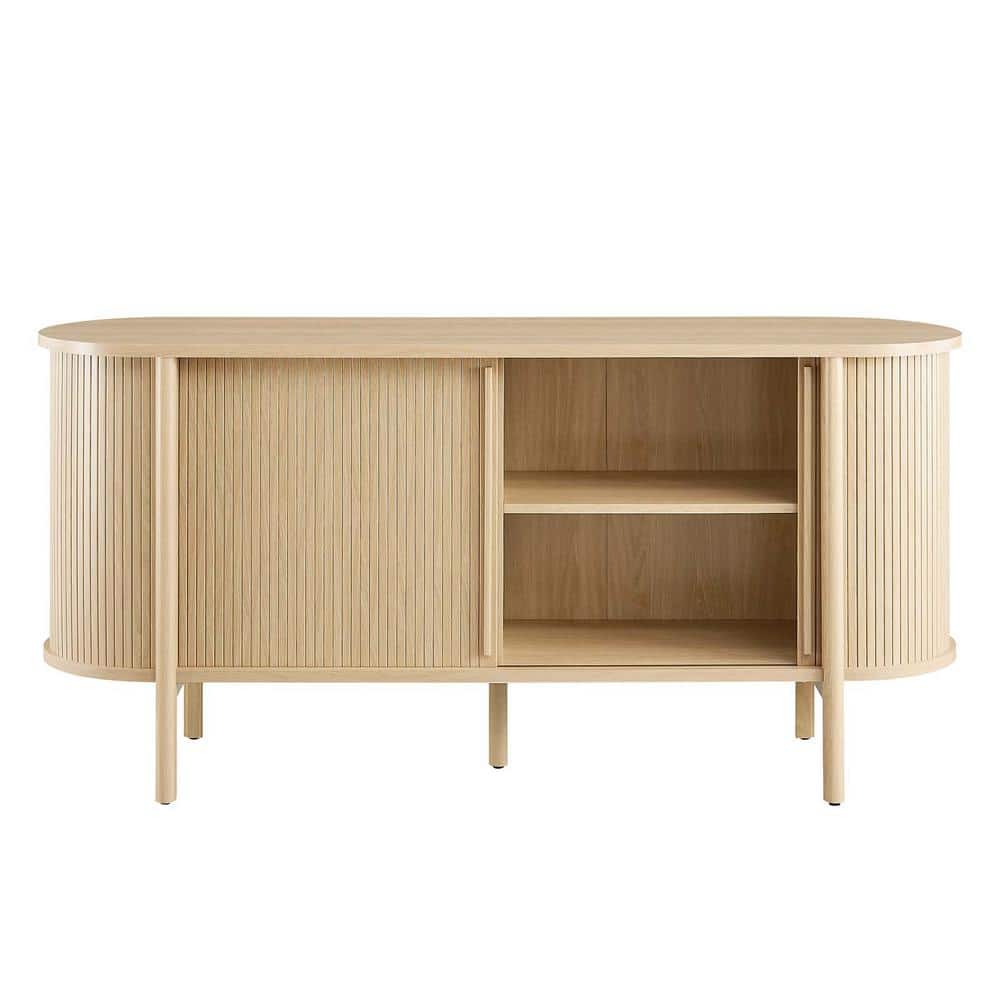 Cadence 63" Oak Sideboard with Fluted Details