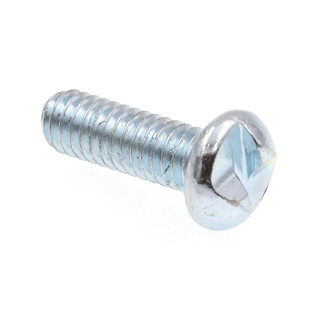 "#8-32 x 1/2 in. Zinc Plated Steel One-Way Round Head Machine Screws (100-Pack)" price history on PriceWatchPro