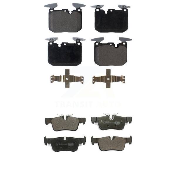 Detroit Axle 8-Piece Brake Kit: Front & Rear Ceramic Pads + Rotors For BMW 228i, X1, X2, Mini Countryman