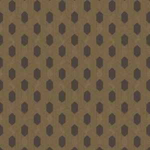 Absolutely Chic Metallic Brown/Black Art Deco Geometric Vinyl Non-Woven Non-Pasted Metal Wallpaper (Covers 57.75 sq.ft.)