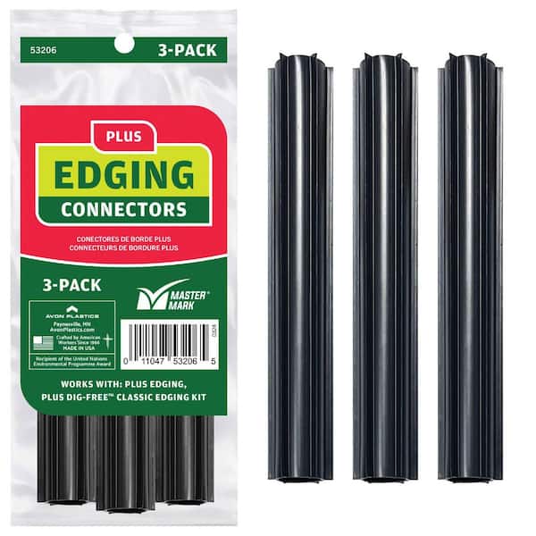 Master Mark Coupler Plus/Deep Edge Edging (3-Pack) Black