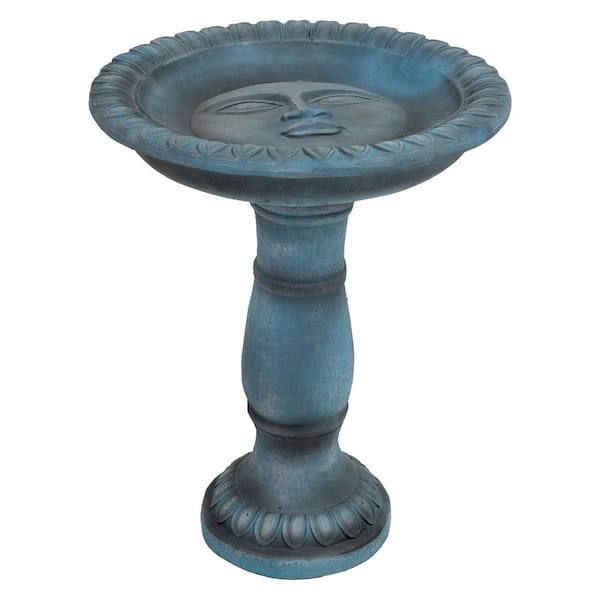 Facade du Soleil Reinforced Concrete Bird Bath-26 in-Green