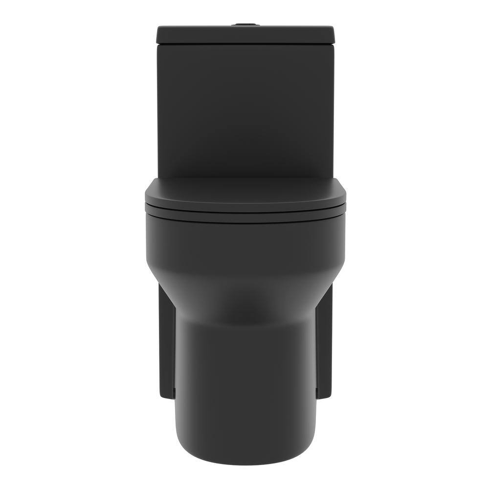 Matte Black Elongated Dual Flush High Efficiency Toilet