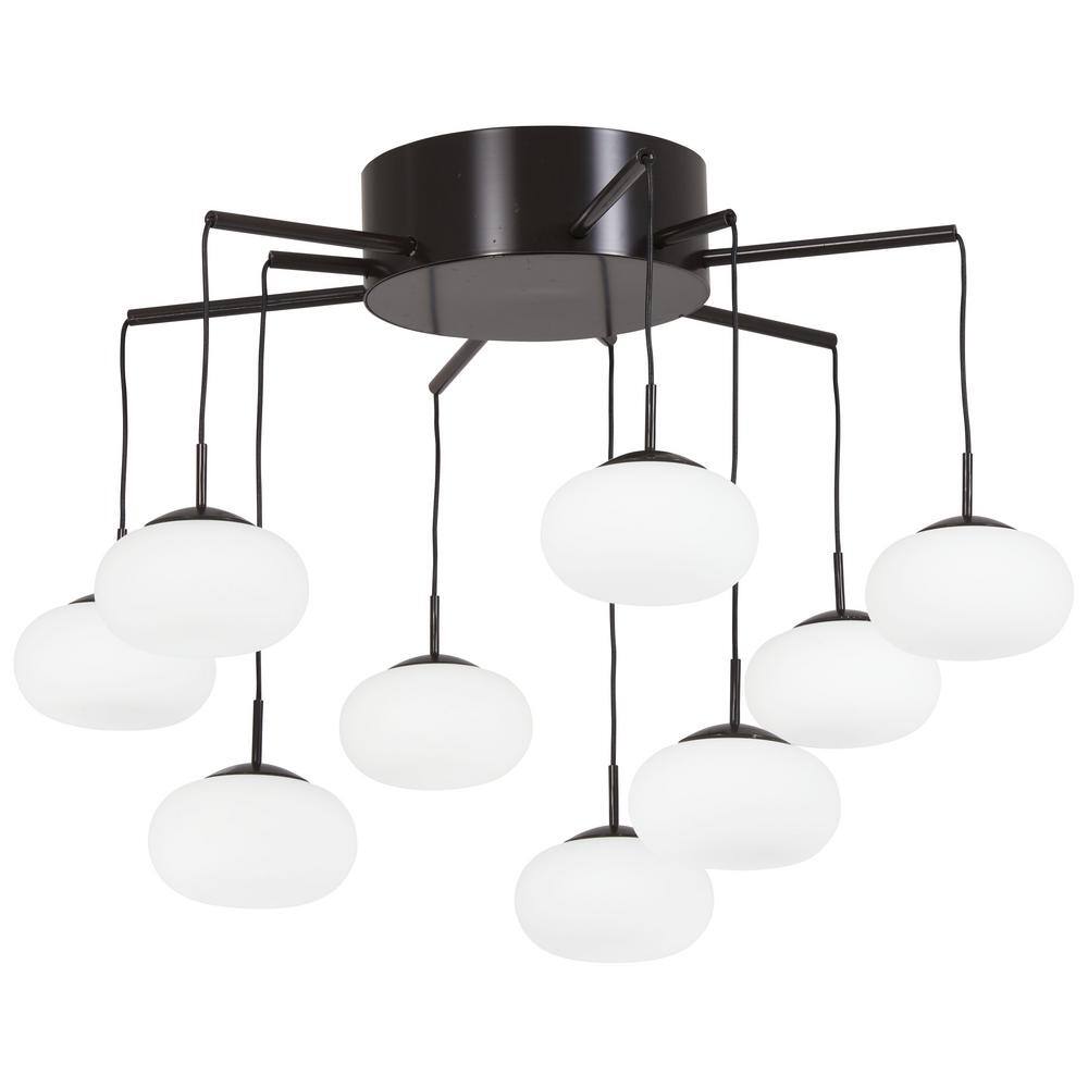 19.75 in. D Bronze with Gold Dust Integrated LED Semi-Flush Mount price history on PriceWatchPro