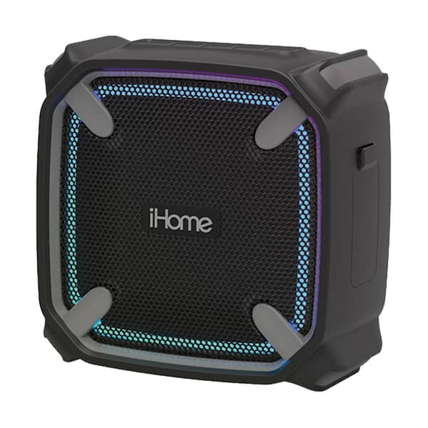 iHome Waterproof Shockproof Bluetooth Speaker with Accent Lighting