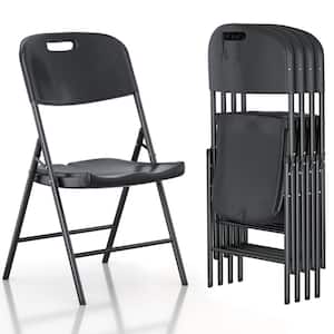 JYYA88BB 4 Pack Folding Chairs Plastic For Outside, Dining Chairs,Set Of 4 Foldable