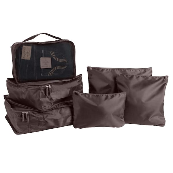 GForce 6 Piece Ultimate Traveling Luggage Set in Espresso