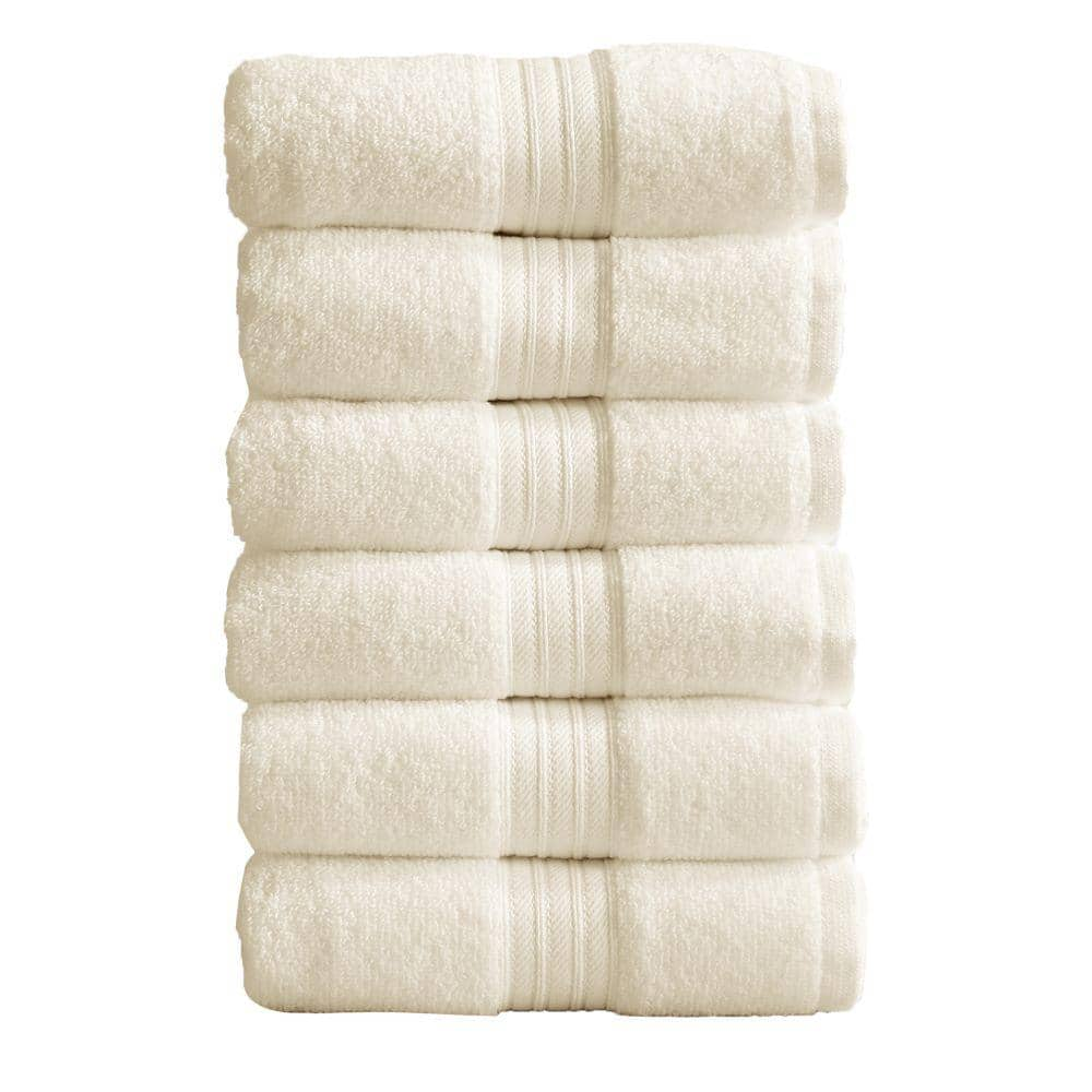 Lattice Linen Waffle Towel, Ivory