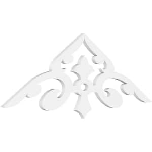 1 in. x 48 in. x 16 in. (8/12) Pitch Whitman Gable Pediment Architectural Grade PVC Moulding