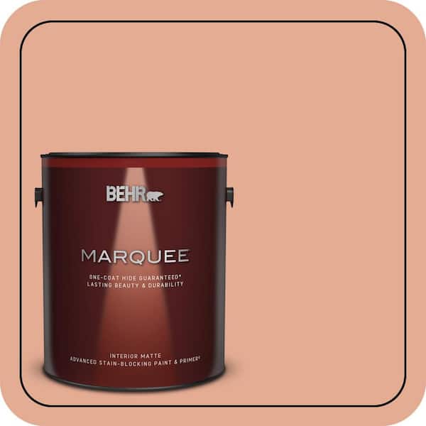 BEHR MARQUEE 1 gal. #M200-4 Coral Cloud Matte Interior Paint & Primer