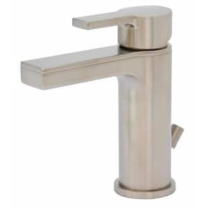 Beck Single-Handle Single Hole Bathroom Faucet in Brushed Nickel