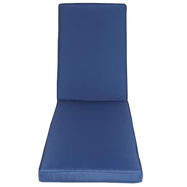 Unbranded 22 in. x 74.5 in. Outdoor Lounge Chair Cushion in Blue