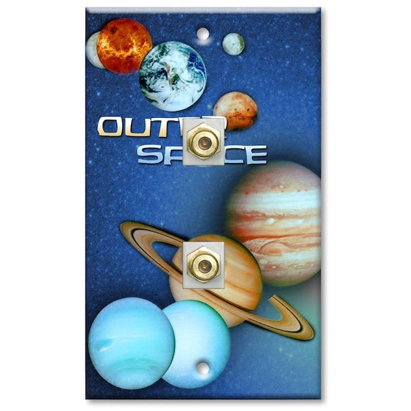 Art Plates Outer Space 2 Cable Wall Plate