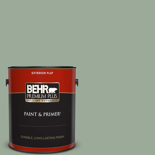 BEHR PREMIUM PLUS 1 gal. #450F-4 Scotland Road Flat Exterior Paint & Primer