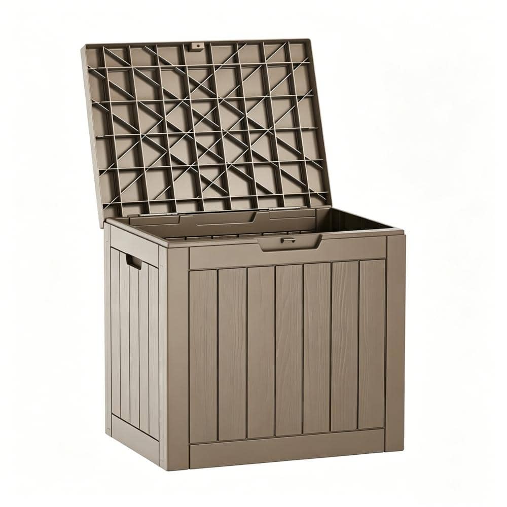 31 Gallon Deck Box, Waterproof Resin Storage Bin for Patio Cushions, Brown price history on PriceWatchPro