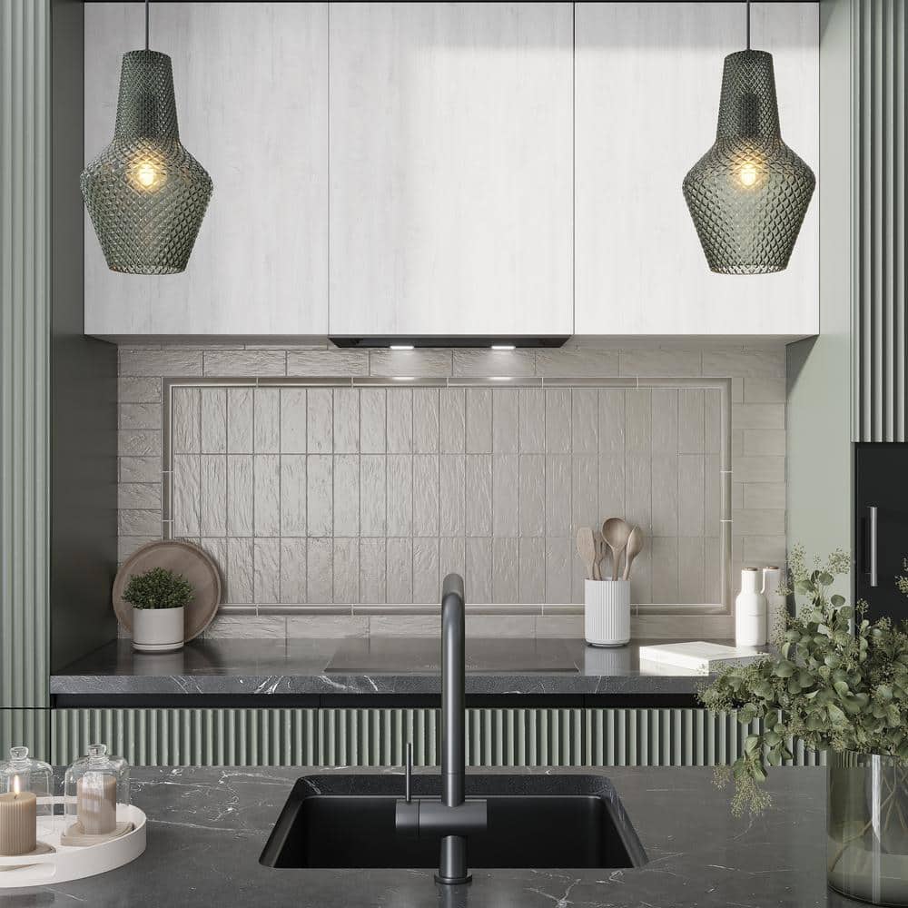Apollo Green Ceramic Subway Mosaic Tile 2.5x8