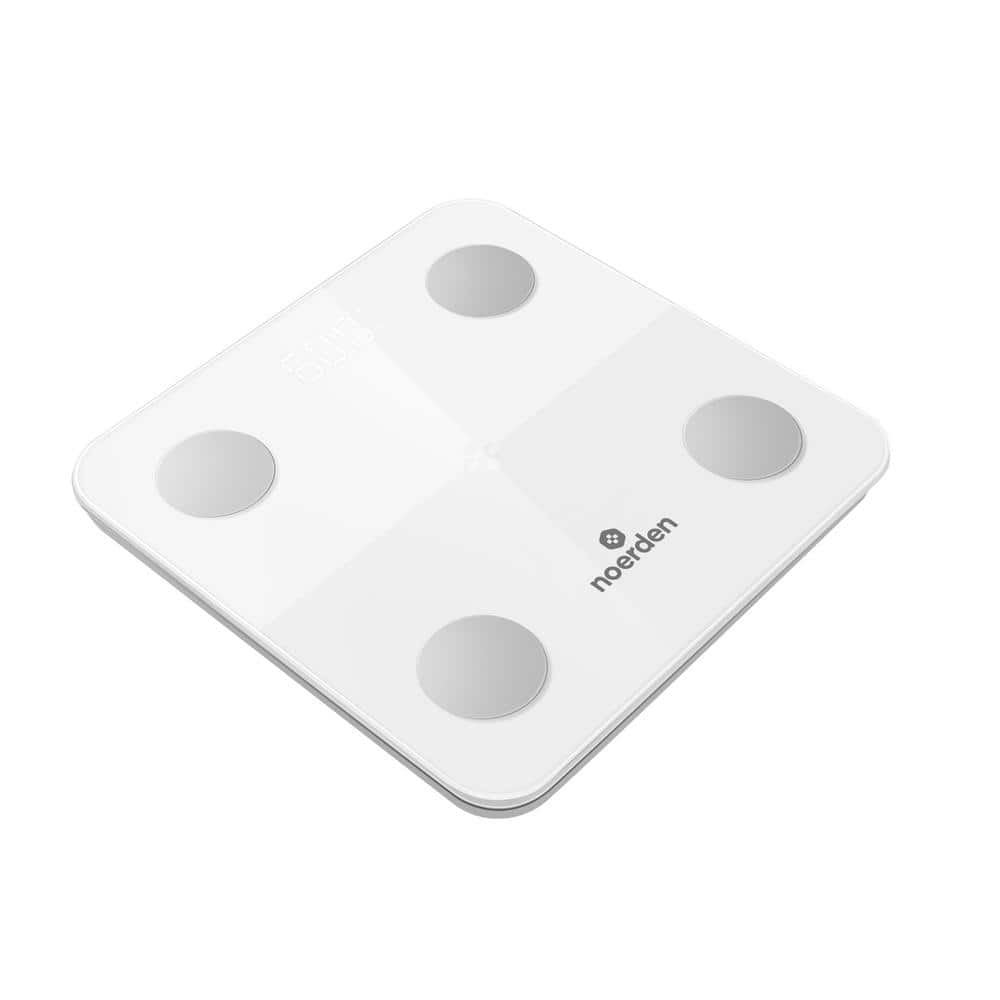 White Tempered Glass Smart Digital Body Analysis Scale