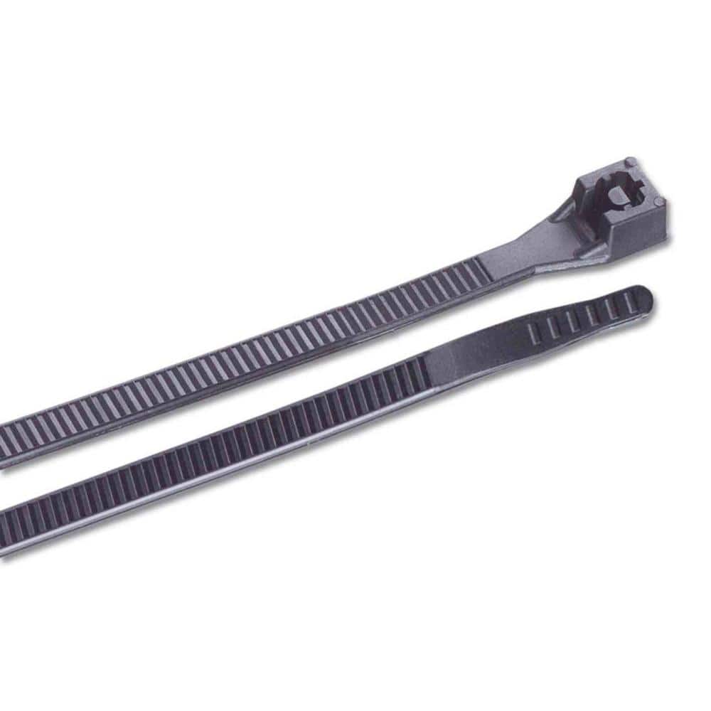 Commercial Electric 4 in. Black Cable Ties (1,000Pack) 747442 The