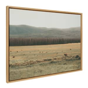"Natural Prairie Landscape" by Alicia Abla, 1-Piece Framed Canvas Landscape Nature Art Print, 28 in. x 38 in.