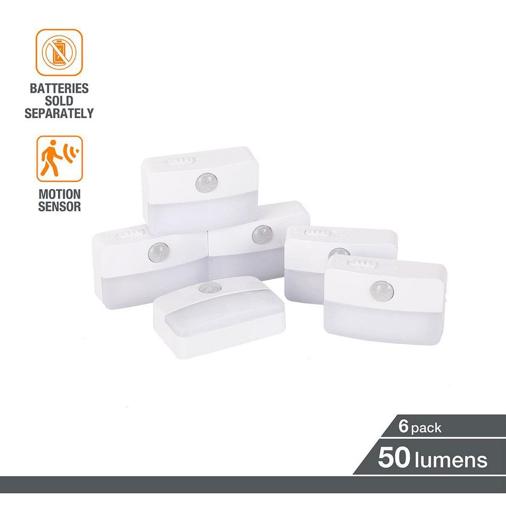 HDX 2.5 in. Battery Powered 3000K White Integrated LED Path Night