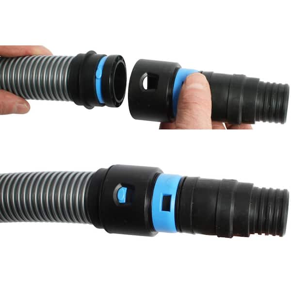 20 ft. Vacuum Hose with Expanded Multi-Brand Power Tool Dust Collection Adapter Set and Attachment Kit for Wet/Dry Vacs