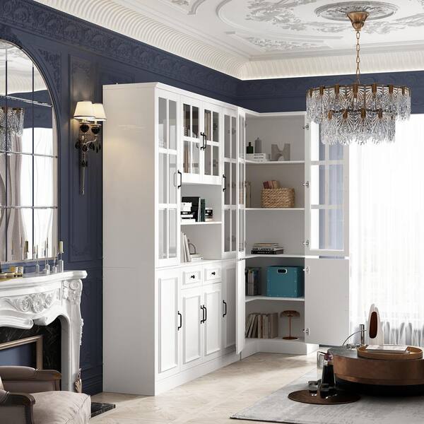 家具 cabinet Inval 4-Piece Shaker Laminate Kitchen Cabinet System 95