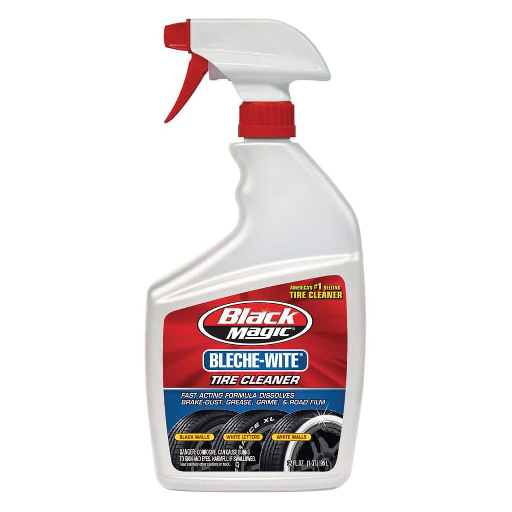 Black Magic 32 oz. Bleche-Wite Tire Cleaner 120066 - The Home Depot