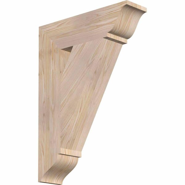 Ekena Millwork 5.5 in. x 30 in. x 22 in. Douglas Fir Traditional Smooth Bracket