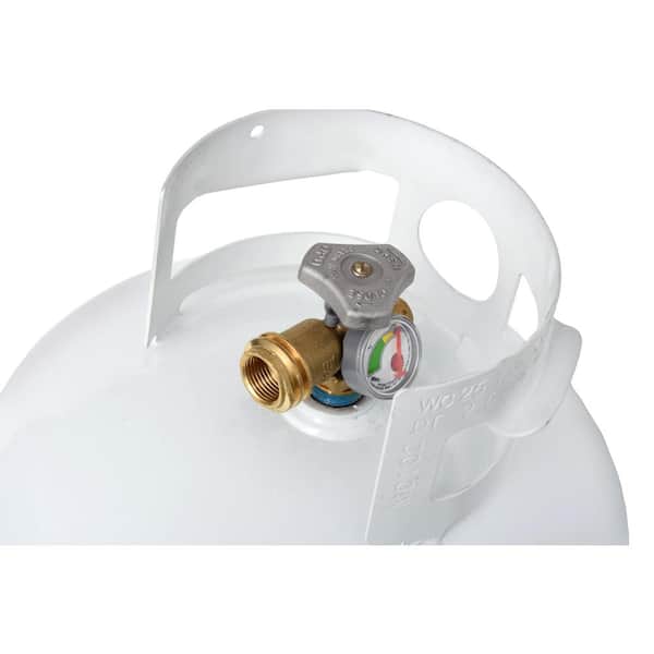 Flame King Empty OPD Propane Gas BBQ Cylinder Tank with Built-In