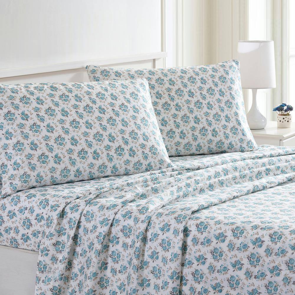 Forever Roses Twin Microfiber 3-Piece Sheet Set