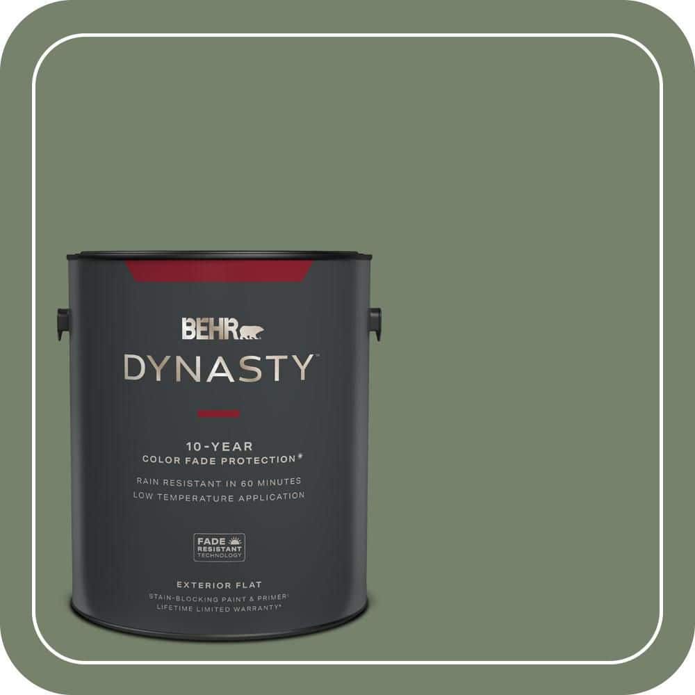 1 gal. #MQ6-16 Gazebo Green Flat Exterior Stain-Blocking Paint & Primer price history on PriceWatchPro