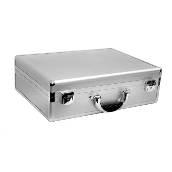Cases By Source 15 in. Smooth Aluminum Tool Case with Foam in Silver
