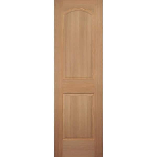 Builders Choice 24 in. x 80 in. 2-Panel Arch Top Solid Core Hemlock Single Prehung Interior Door