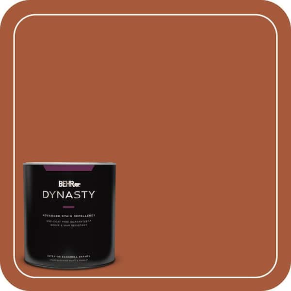 BEHR DYNASTY 1 qt. #S-H-240 Falling Leaves Eggshell Enamel Interior Stain-Blocking Paint and Primer