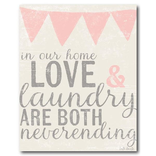 Courtside Market Neverending Laundry Gallery-Wrapped Canvas Wall Art 30 in. x 40 in.